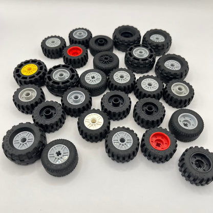 LEGO Medium Wheels, Mixed Sizes, Approx. 250g