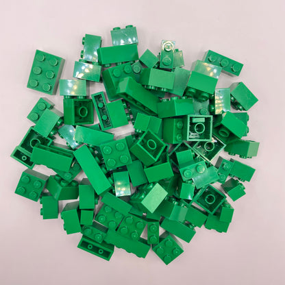 LEGO Small Bricks, Green,  Approx. 100g