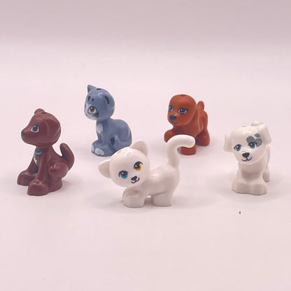 LEGO Dogs and Cats, Mixed Colours, 5 Pieces