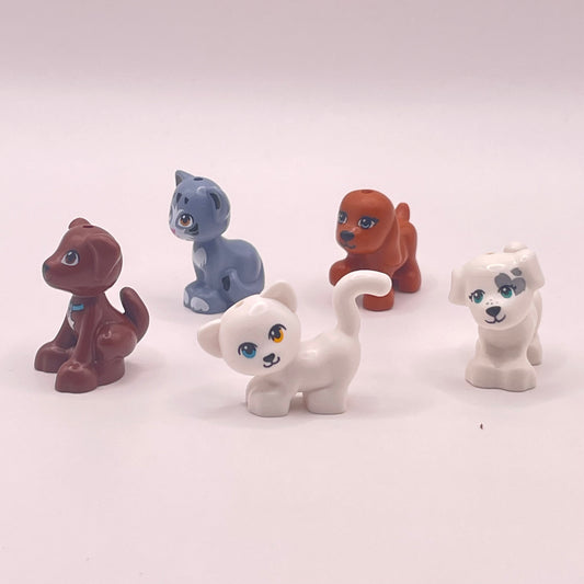 LEGO Dogs and Cats, Mixed Colours, 5 Pieces
