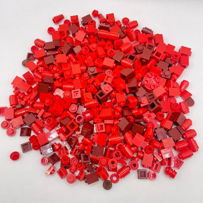 LEGO Red, 1x Mixed Pieces, Approx. 100g Greebling