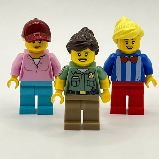 LEGO Set of Ladies, City, Minifigures (Pack of 3)