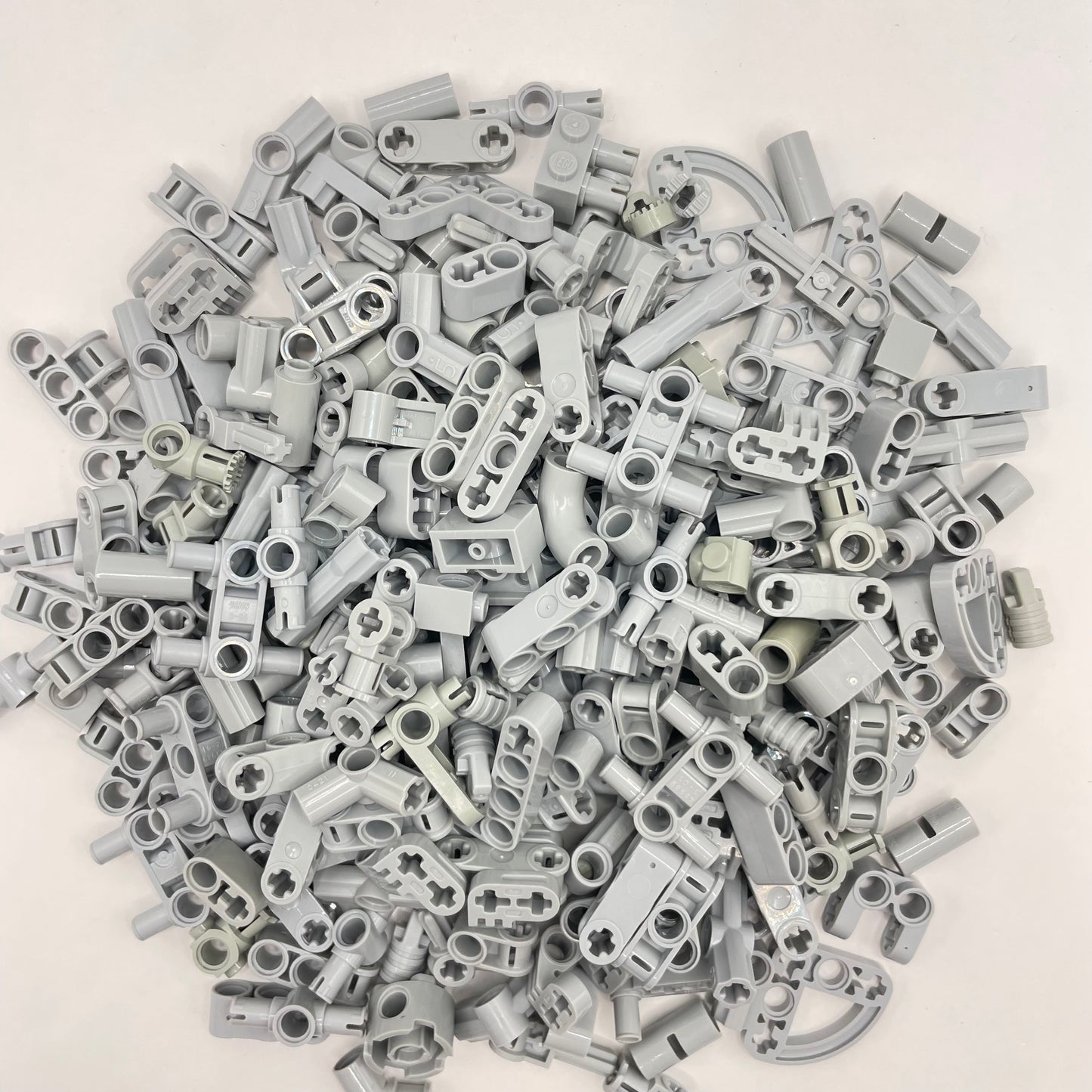 LEGO Small Technic, Light Bluish Grey, Approx. 155g