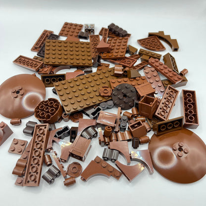 LEGO Mixed Brown, Mixed Bricks, Approx. 140g