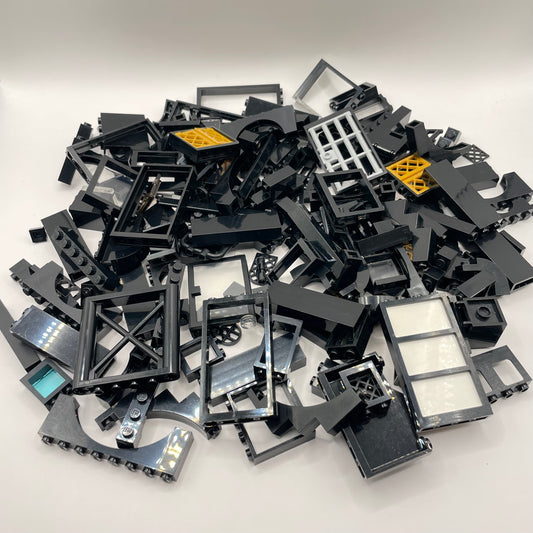 LEGO Mixed Building Pieces, Black, Approx. 250g