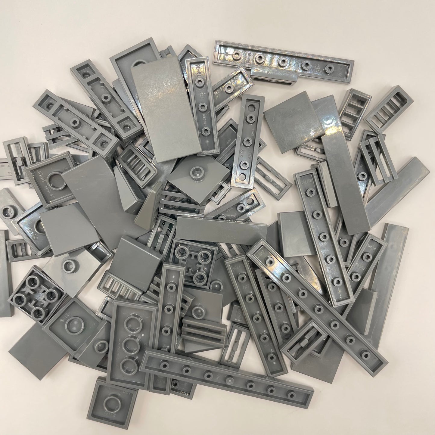 LEGO Tiles And Grills, Dark Bluish Grey, Approx. 40g