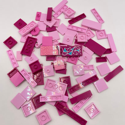 LEGO Tiles, Mixed Pink, Approx. 45g