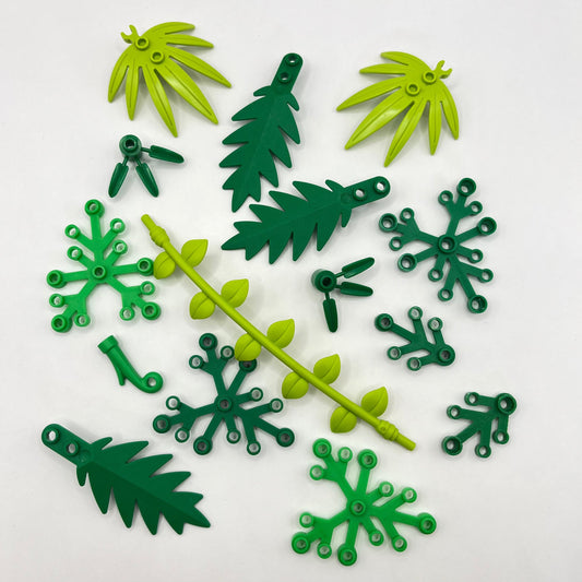 LEGO Plant / Leaves Bundle, Mixed Pieces (15 Pieces)