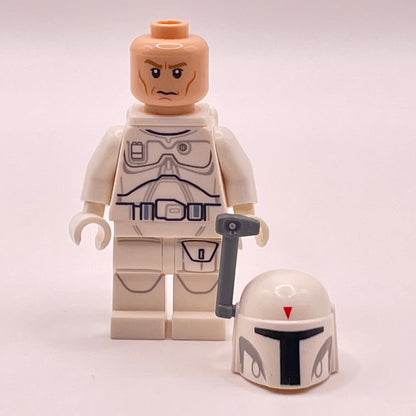 LEGO Boba Fett - White Detailed Pattern, Star Wars, Minifigure (sw0631) - wrong head