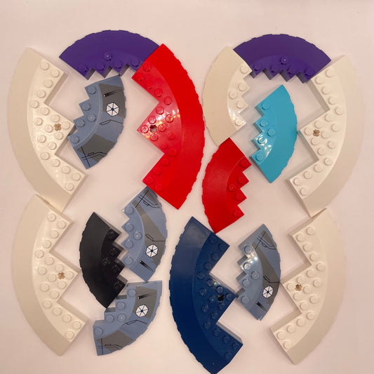 LEGO , Slopes, Curved/ Mixed Colours, Approx. 100g