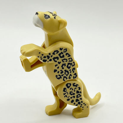 LEGO Leopard, Large Cat, Tan with White Muzzle, Animal, 1 Piece