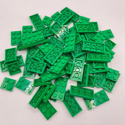 LEGO Plates, 2x Wide, Green, Approx. 65g