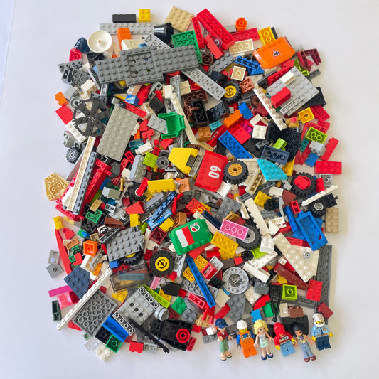 LEGO Fun Pack, Mixed Bag, Approx. 750g includes 6 Minifigures/Minidolls