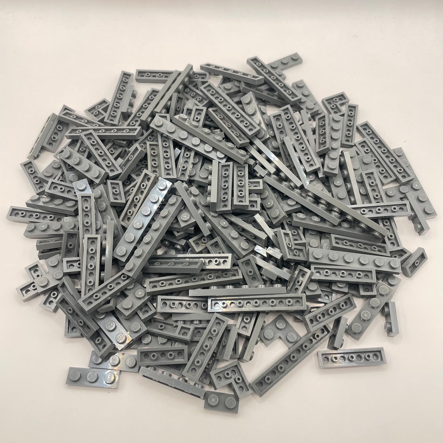 LEGO  Plates, 1x Wide, Dark Bluish Grey, Approx. 165g