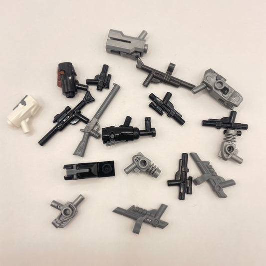 LEGO Shooting Weapons, Minifigure Accessories, 18 Pieces
