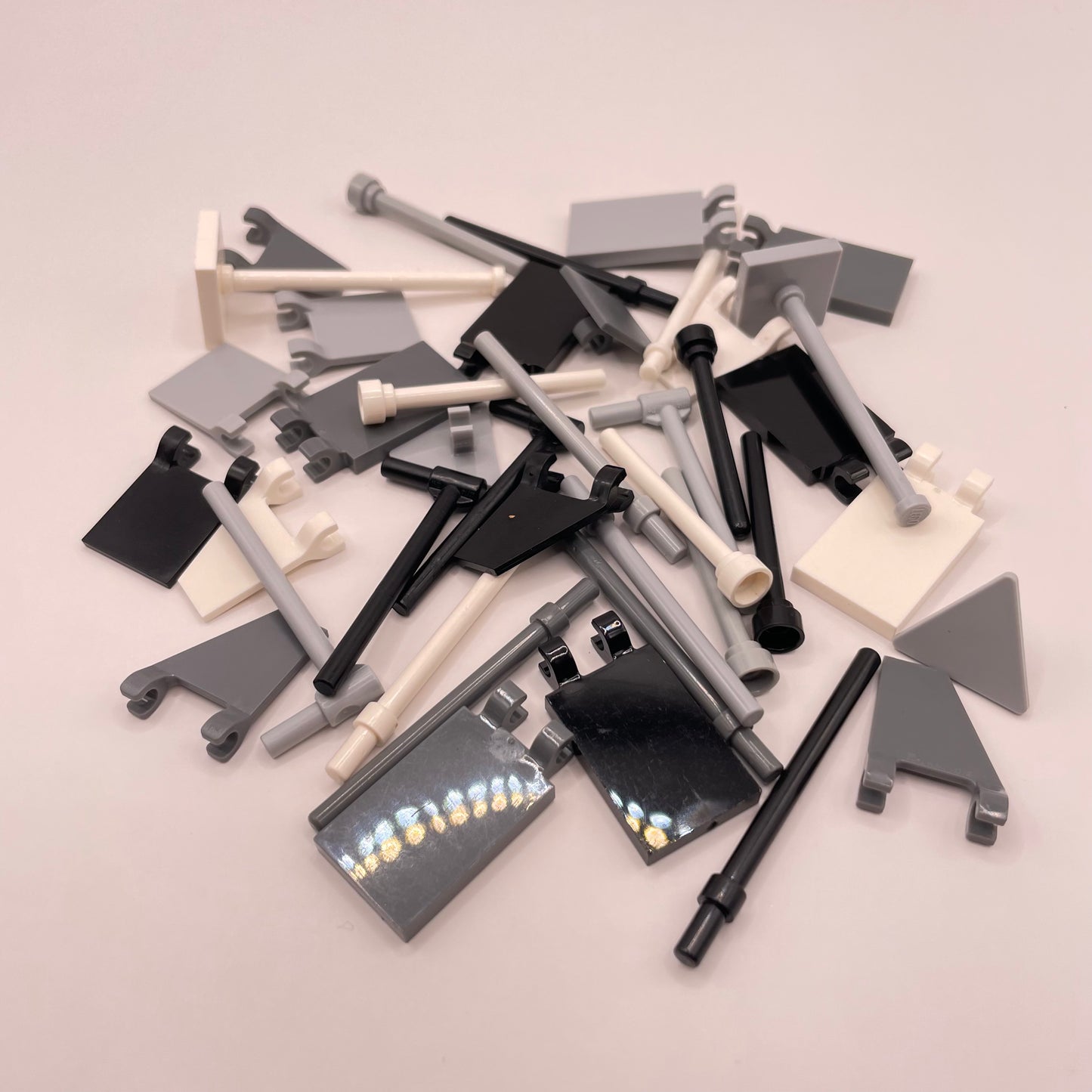 LEGO Monochrome Flags / Poles, 40 Pieces