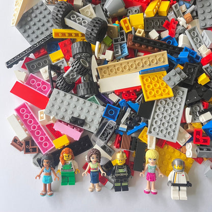 LEGO Fun Pack, Mixed Bag, Approx. 750g includes 6 Minifigures/Minidolls