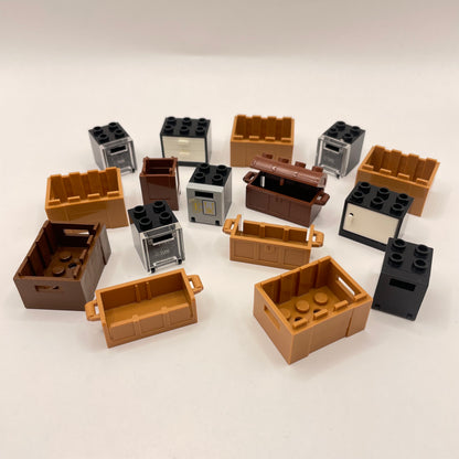 LEGO Cupboards and Containers, Mixed Colours, Building, Approx. 50g