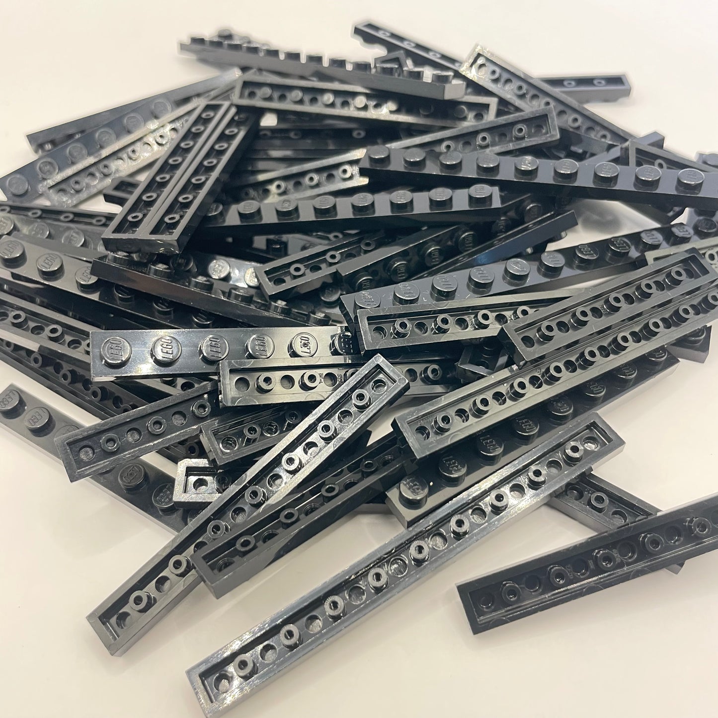 LEGO Black, 1x Plates, Approx. 80g