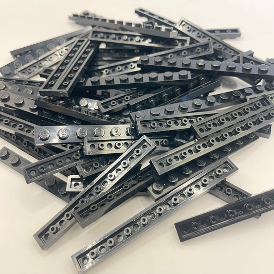 LEGO Black, 1x Plates, Approx. 80g