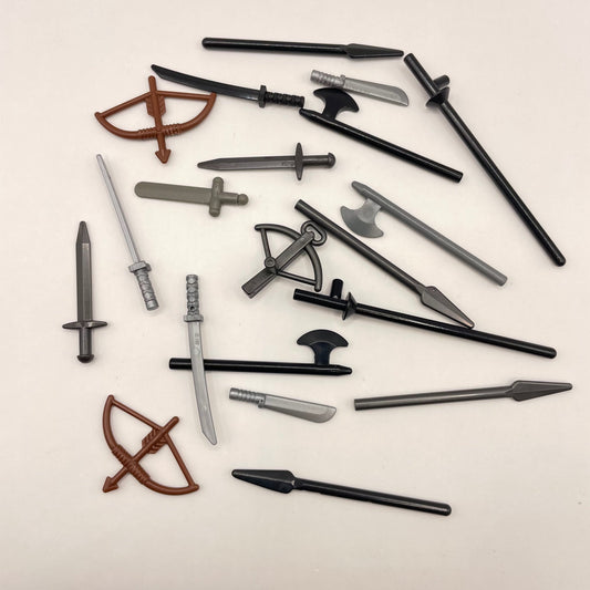 LEGO Castle Weapons, Minifigure Accessories, 20 Pieces