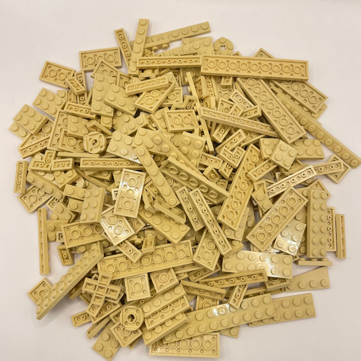 LEGO Plates, Tan, Approx. 240g