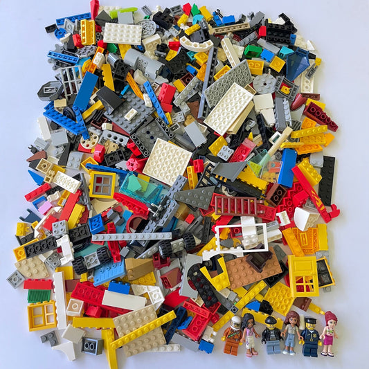 LEGO Fun Pack, Mixed Bag, Approx. 750g includes 6 Minifigures/Minidolls