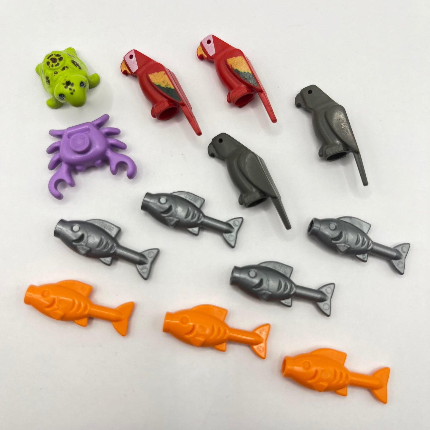 LEGO Island Animals, Fish, Bird, Crab, Parrot, Turtle 13 Pieces