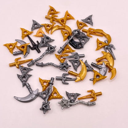 LEGO Mixed, Blades, Tools and Weapons, Minifigure, 50 Pieces