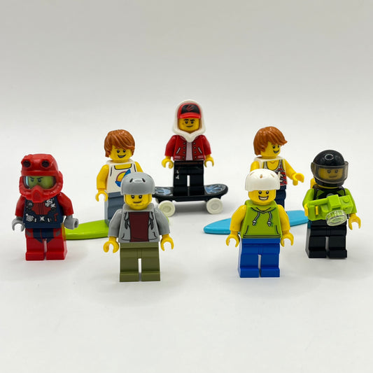 LEGO Extreme Sports, City, Minifigure, (Pack of 7)