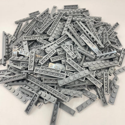 LEGO Plates 1x Wide, Dark Bluish Grey, Approx. 190g