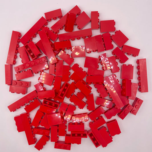 LEGO Medium Bricks, Red, Approx. 120g