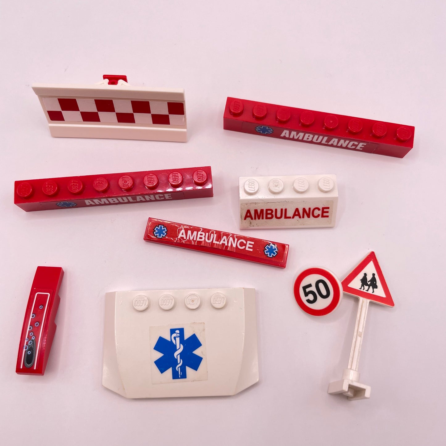 LEGO Prints and Stickers, Ambulance, Mixed Pieces, 7 Pieces