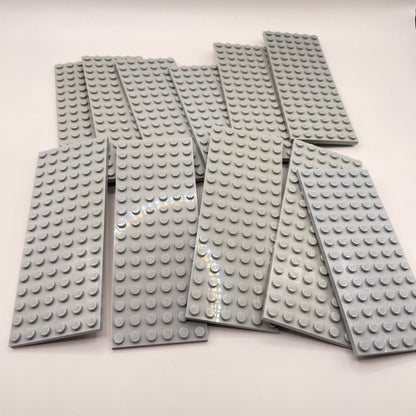 LEGO Medium Plates, 6x Wide, Light Bluish Grey, Approx. 135g