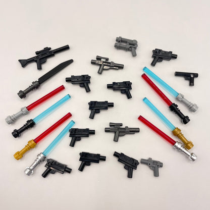 LEGO Blasters and Lightsabers, Minifigure Accessories, Star Wars, 23 Pieces