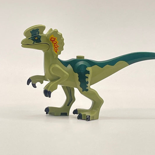 LEGO Dilophosaurus Dark Green, Dinosaur, Animal, 1 Piece (dilo04)