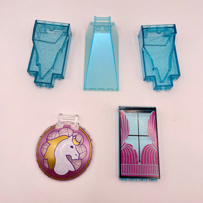 LEGO Friends Pieces, Sprakle, Transparent Blue, Mixed Pieces, 5 Pieces