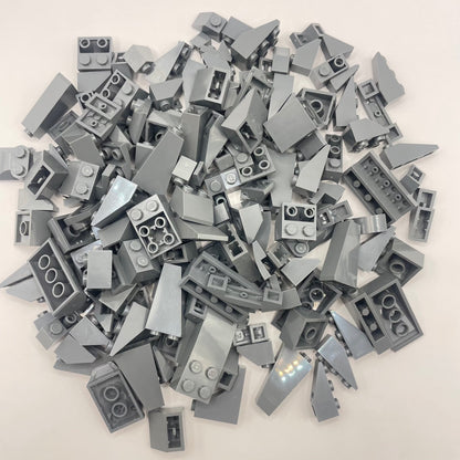 LEGO Dark Bluish Grey, Slopes, Approx. 135g