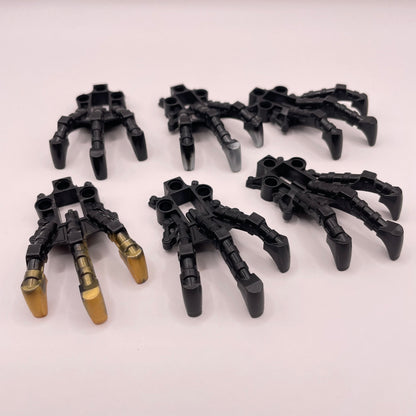 LEGO Bionicle, Clawed Foot Piraka, Mixed Black with Marble, 6 Pieces