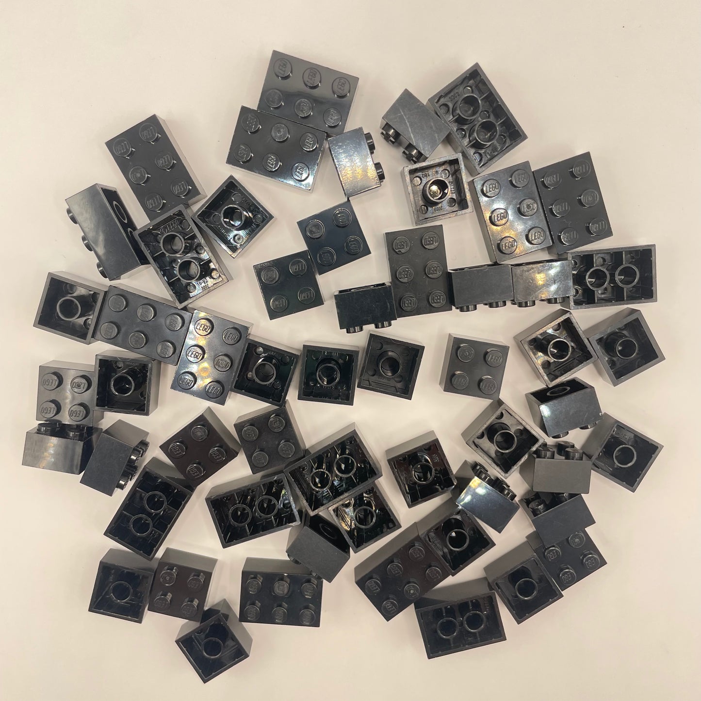LEGO Short  Bricks, 2x Wide, Black, Approx. 75g
