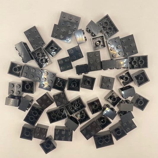 LEGO Short  Bricks, 2x Wide, Black, Approx. 75g