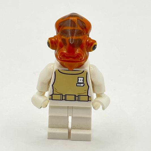 LEGO Admiral Ackbar, White Robe, Star Wars, Minifigure (sw0247) - Marked