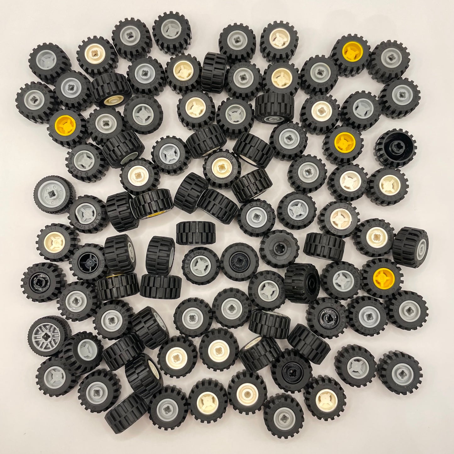 LEGO 21mm Wheels, Mixed Colours, Approx. 260g