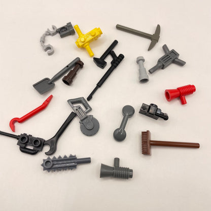 LEGO Mixed Tools, Minifigure Accessories, 20 Pieces