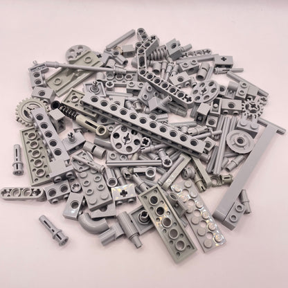LEGO Technic With Gears, Light Bluish Grey, Approx. 100g