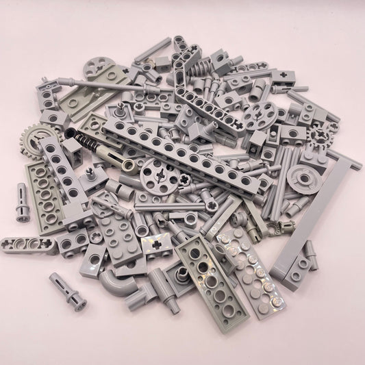 LEGO Technic With Gears, Light Bluish Grey, Approx. 100g