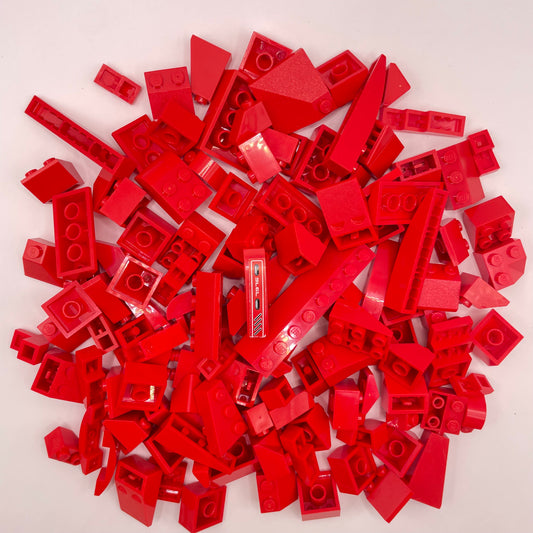 LEGO  Mixed Red,  Slopes, 130g