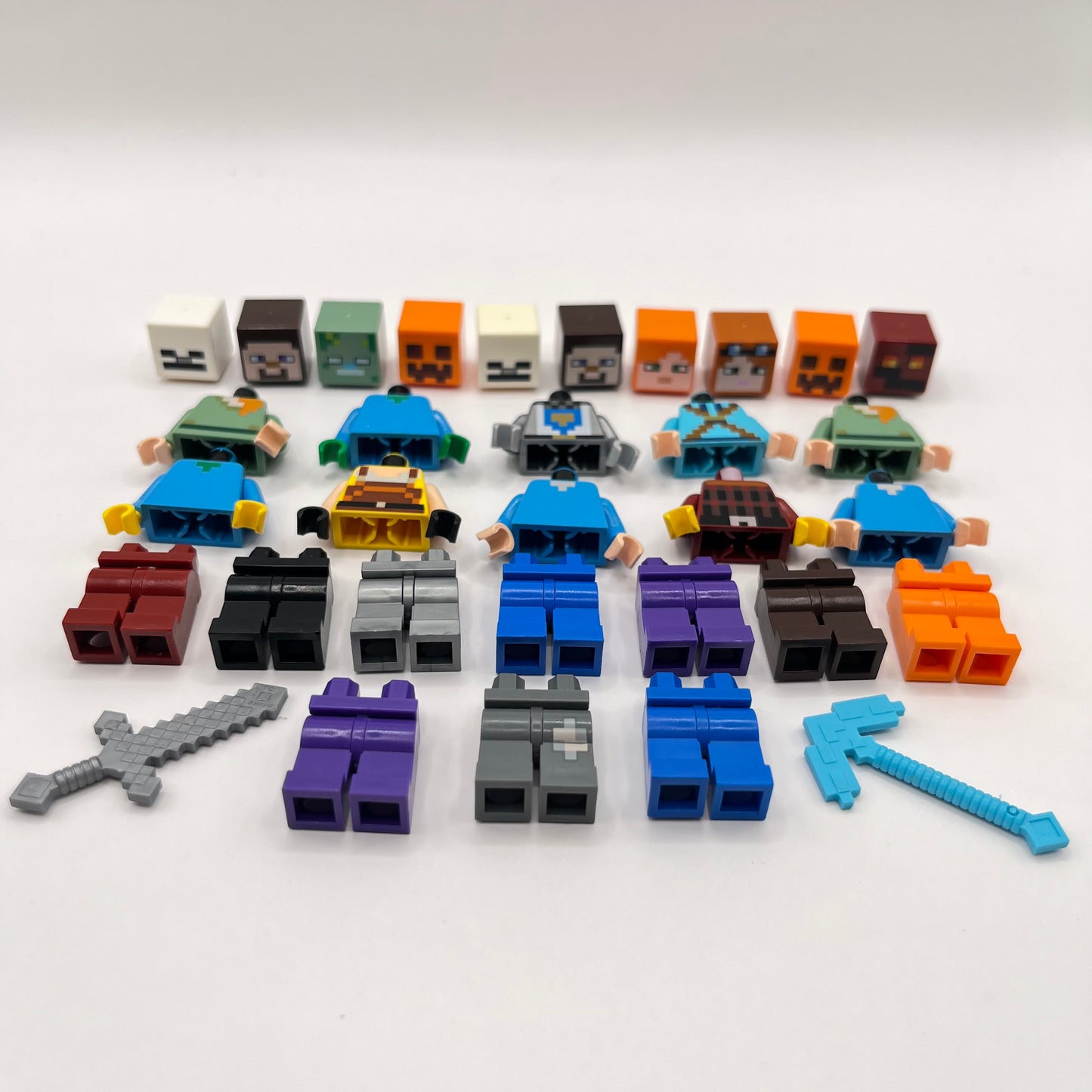 LEGO Build a Figure, Minecraft, Minifigure, (Set of 10)