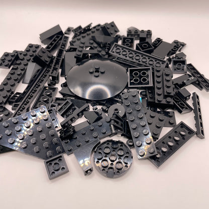 LEGO Mixed Pieces, Black, Approx. 100g