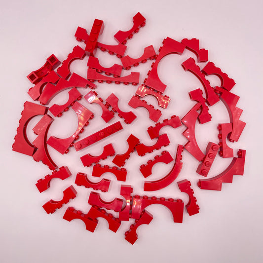 LEGO Arches, Building, Red, Approx. 70g